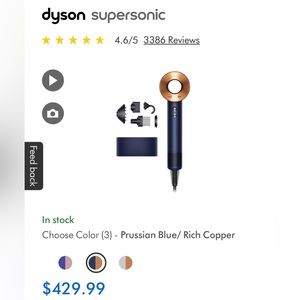 Dyson Supersonic hair dryer- brand new and never used